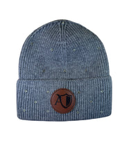 Load image into Gallery viewer, Leather stone beanie
